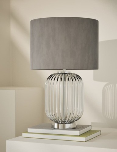 Madrid curved table - curved, lamp