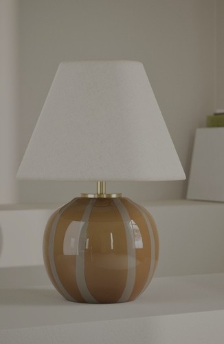 Glass striped round - glass,