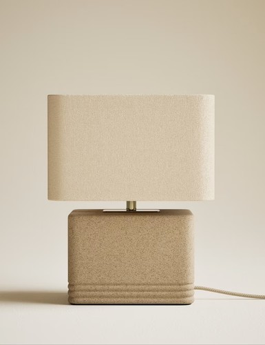 Stone effect table lamp - effect,