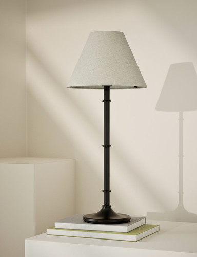 Black metal ribbed - black,