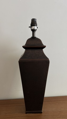 Vintage metal table - metal, lamp