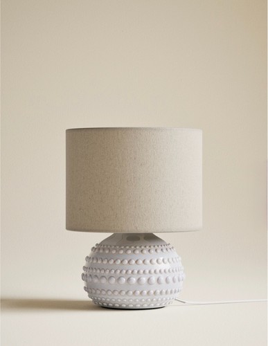 White rio table lamp new - white,