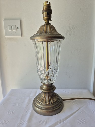 Vintage brass table - brass, glass