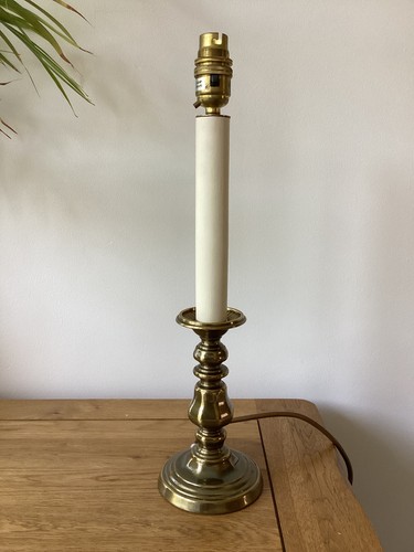 Brass table lamp cream - lamp,