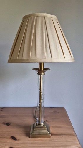 Glass and brass - and, table
