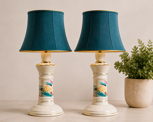 Small vintage ceramic candle - 2,