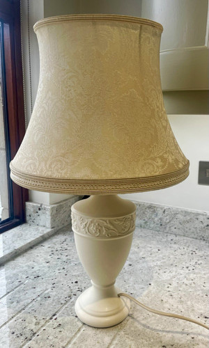 Cream ceramic table - ceramic,